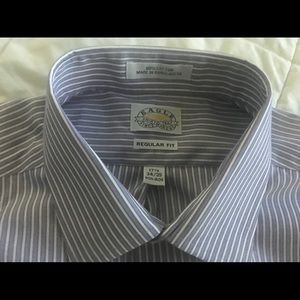 💼Eagle 17.5 34/35 Violet/White Dress Shirt